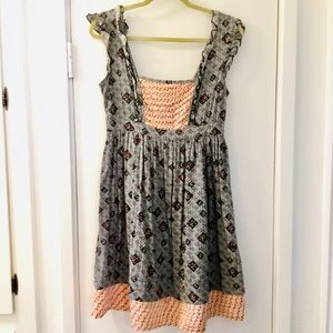 Vintage Peasant Inspired Dress